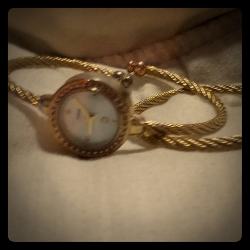 Watch and bracelet.